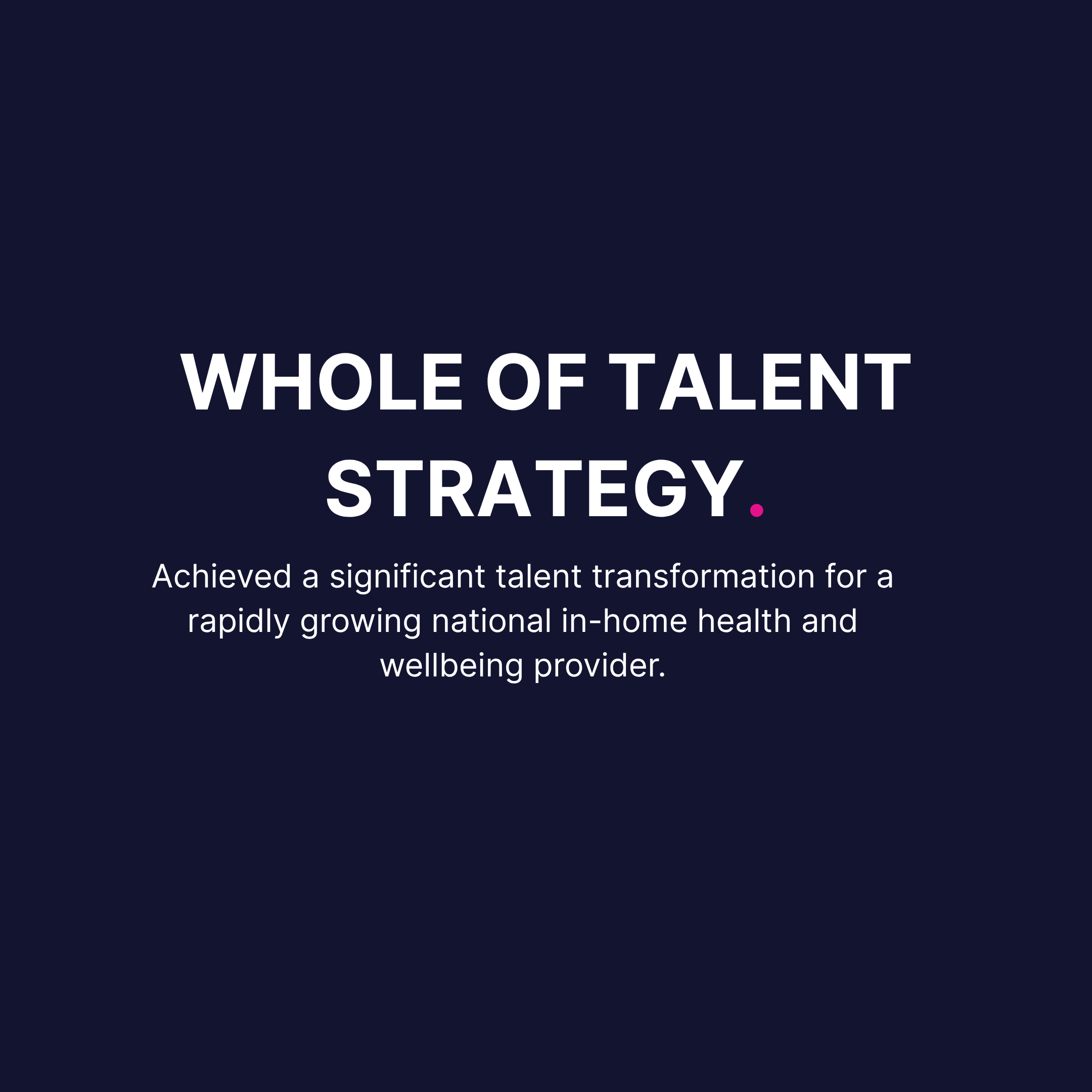 Whole of Talent Solution